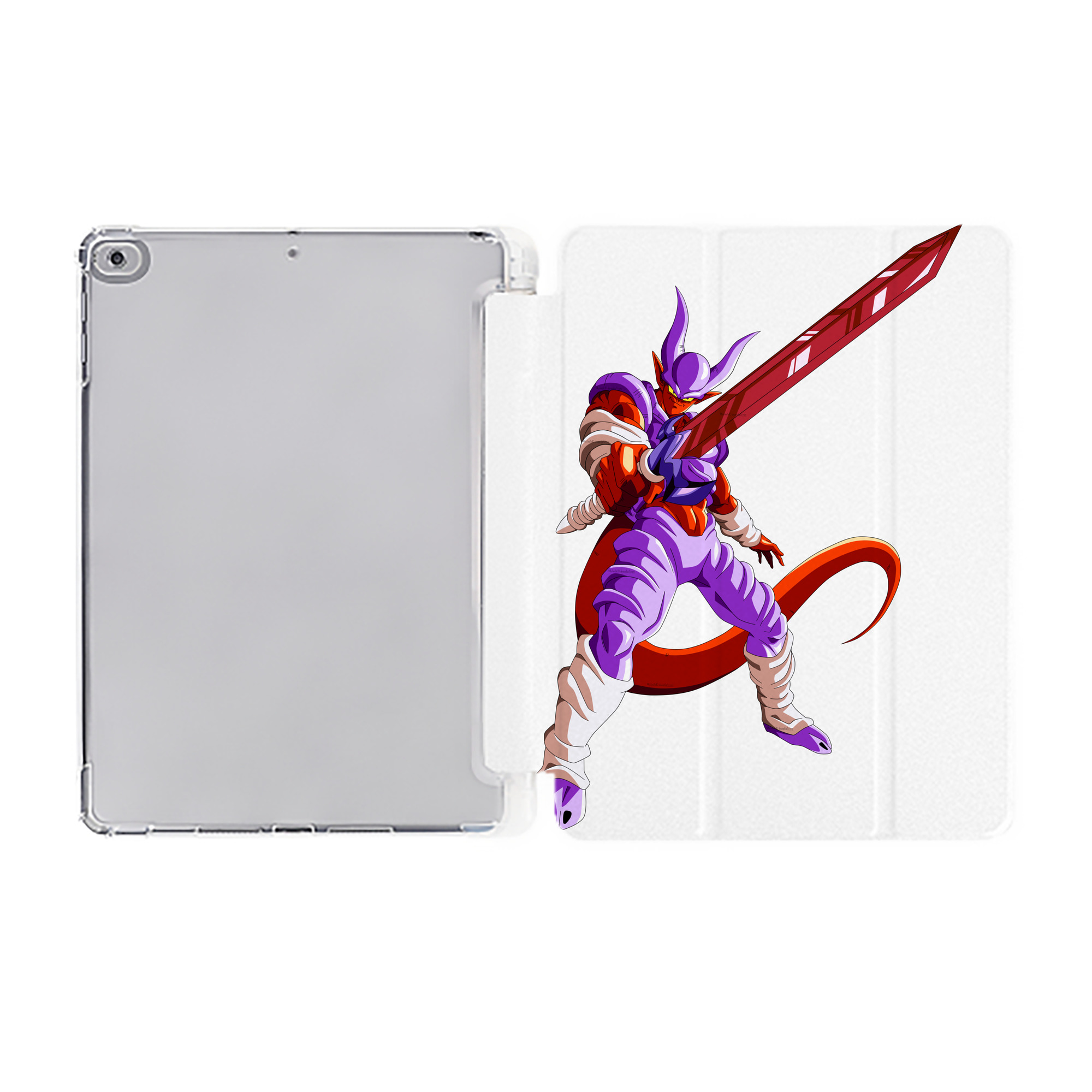 （画像用） ドラゴンボール ジャネンバ DRAGON BALL Janemba IPad ケース ペン収納付き 三つ折りスタンド PUレザー×シリコン 対応機種9.5/10.5/10.9インチ